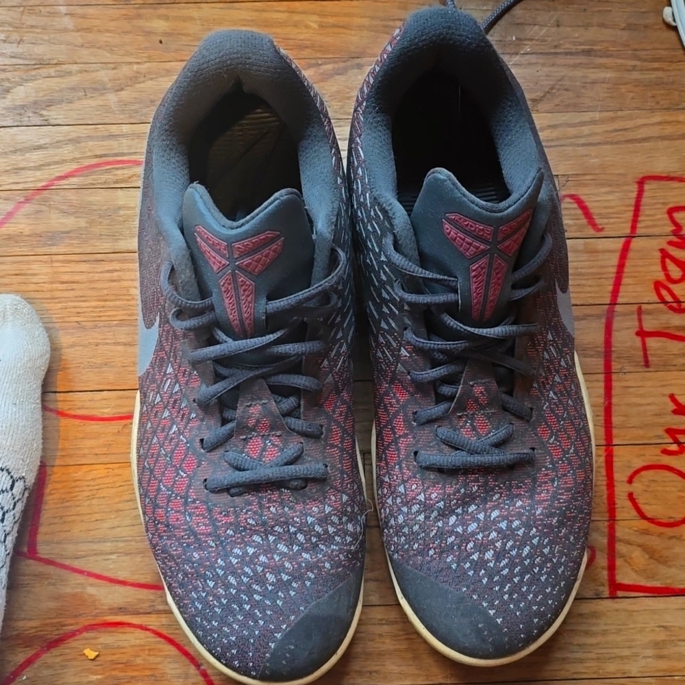 red and black Nike Kobe's